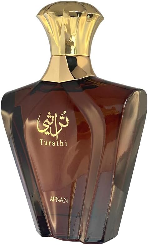 Afnan Turathi Brown for Men Eau de Parfum Spray, 3.0 Ounce